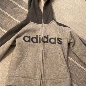 Boy adidas zip up sweatshirt